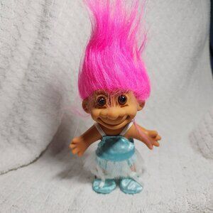 RUSS Trolls-Ballerina-HOT Pink Hair w/Blue Tutu-ADORABLE!!